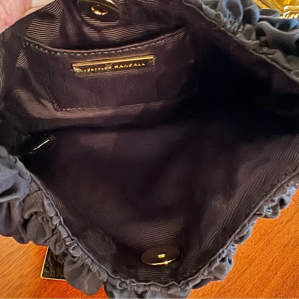 NWT Loeffler Randall Syd Black Smocked Mini Hobo Bag